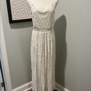 Magic White Lace Maxi Dress